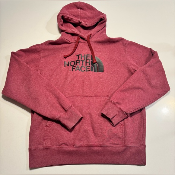 The North Face Other - The North Face Men’s Pullover Hoodie Size Medium Red With Black Logo Sweatshirt